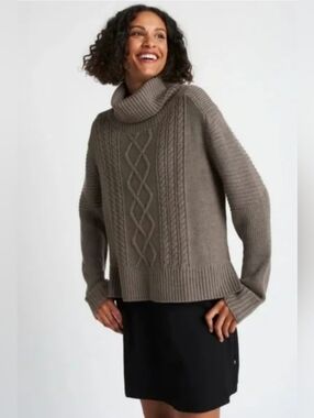 Kit And Ace Merino Wool Cable Knit Sweater